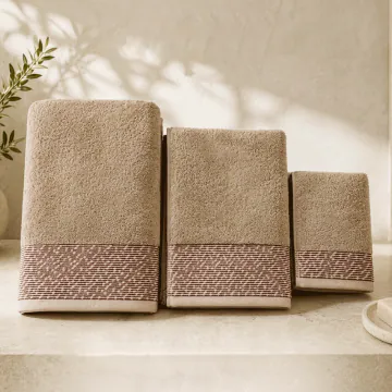 Serviette De Bain KAYNAK 50x90  KHT25-66 Marron