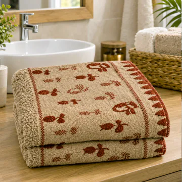 Drap De Bain 70x140 KHT25-11 Marron