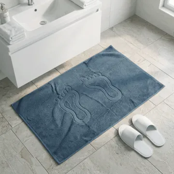 Tapis de Bain Bleu Foncé 