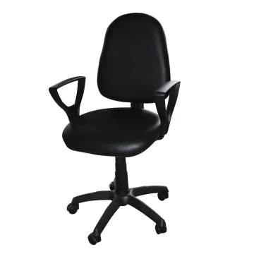 Chaise Secrétariat SOTUFAB Avec Accoudoir Noir