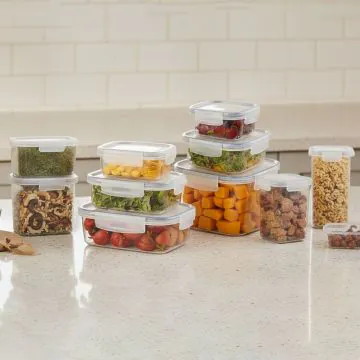 Lot de 12 Boîtes de Conservation Alimentaire en Plastique 