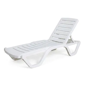 Transat Piscine SOTUFAB Sans Accoudoir - Blanc