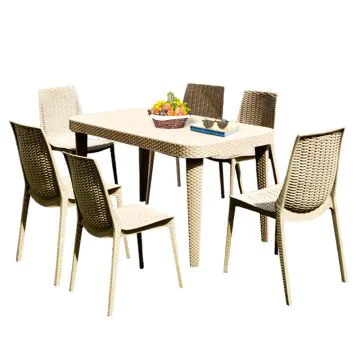Salon De Jardin  SOFPINCE Prestige Table + 6 Chaises