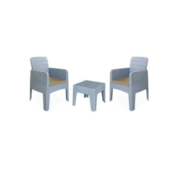 Salon Jardin SOTUFAB GAMMARTH - Bleu Gris