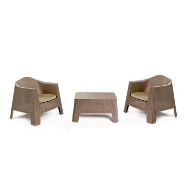 Salon Jardin SOTUFAB Coin PATIO - Taupe