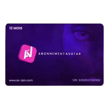 Carte Abonnement AVATAR