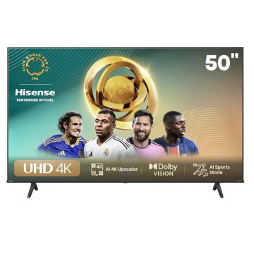 TV Hisense 50" A6N 4K UHD Smart Tv Noir