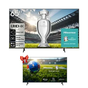  TV HISENSE 65'' Smart A6K UHD 4K + TV LED Hisense 32" Offert