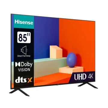 TV HISENSE 85" Série A6K 4K UHD Smart - Noir 