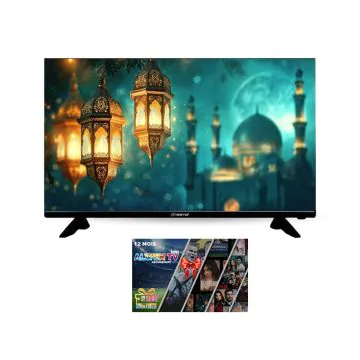 Tv ETERNAL 32'' LED HD Slim Avec Récepteur Intégré + Carte IPTV Gratuite