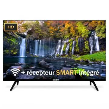 Téléviseur ECOSAT 32″ LED SMART TV Avec Récepteur Smart Intégrée + carte abonnement WAVES Gratuite