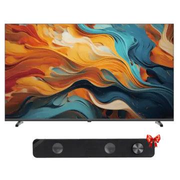 Téléviseur HAIER H65K85GUX 65" QLED UHD 4K Smart TV - Gris + Barre De Son Gratuit 