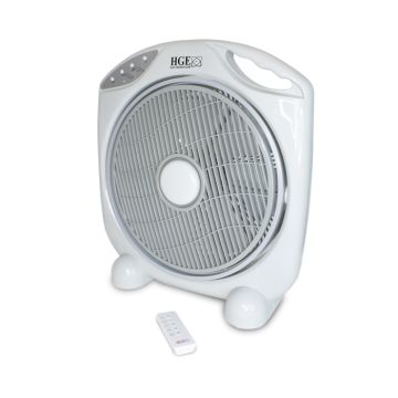 Ventilateur De Table HGE Oxygène Plus 60W Avec Commande - Blanc