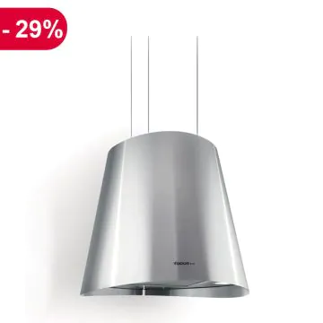 Hotte Centrale Lustre FOCUS LINE LAGO - Inox