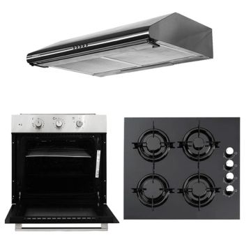  Pack Encastrable STARONE: Four Electrique + Plaque  + Hotte 