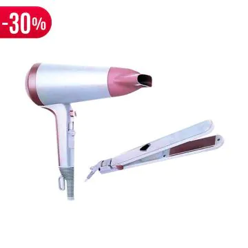 Pack Sèche-Cheveux +Lisseur PRESTIGIA