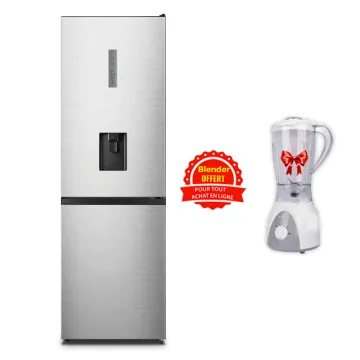 Réfrigérateur Combiné HISENSE RD-39WC 320 Litres NOFROST Silver + Blender Gratuit