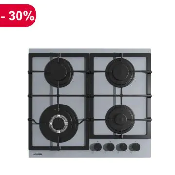 Plaque de Cuisson JOKER 4 FEUX 60 CM - JP-605G -Gris
