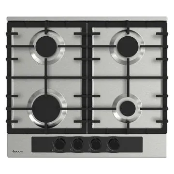 Plaque de Cuisson 4 Feux Gaz 60 cm F.402X  Inox FOCUS