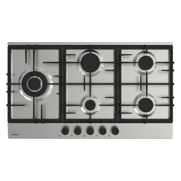 Plaque de Cuisson 5 Feux Gaz 86Cm  F4789 X- Inox FOCUS