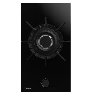 Plaque de Cuisson 1 Feux  Gaz 30Cm  SOFT.31-Vitro Thermocouple Noir FOCUS LINE