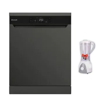 Lave Vaisselle BRANDT 16 Couverts DFH167TX  Dark Inox + Blender Gratuit