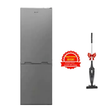 Réfrigérateur Combiné BRANDT BCT8620X 380 Litres NoFrost - Inox  + Aspirateur Gratuit