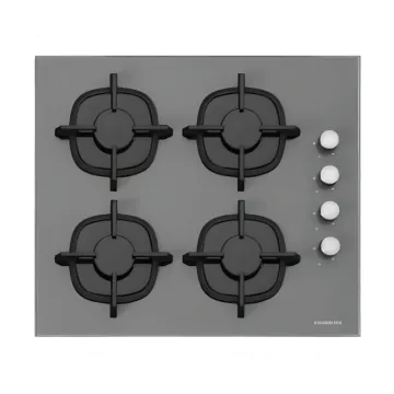 Plaque A Gaz 4 Feux SILVERLINE 60 Cm FFD CS5343S01.FFD Gris 