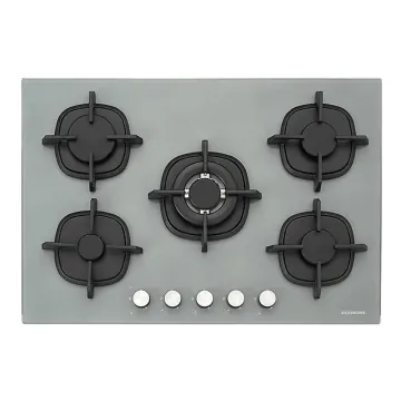 Plaque A Gaz 5 Feux SILVERLINE 75 Cm FFD CS5364S01.FFD Gris 