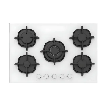 Plaque A Gaz 5 Feux SILVERLINE 90 Cm FFD CS5363W01.FFD  Blanc 