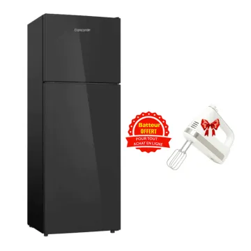 Réfrigérateur CONCORDE VTH2O-46B DeFrost 460 Litres Noir + Batteur Gratuit