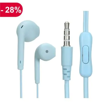 Écouteurs Filaire Avec Micro Y-U19 Bleu