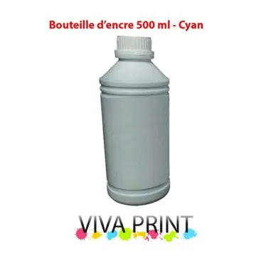 Bouteille D'encre Adaptable Universelle VIVA PRINT 500 ml Cyan