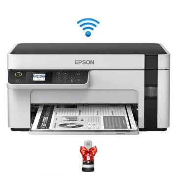Imprimante Jet d'encre  EPSON Ecotank ET-M2120 Multifonction 3en1 Monochrome Noir & Blanc Wifi 