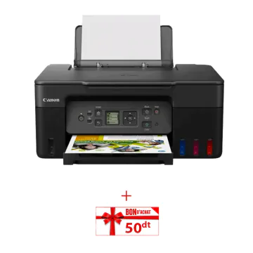 Imprimante a Réservoir Intégré CANON PIXMA G3470 3EN1 WIFI Couleur + Bon d'achat de 50 DT