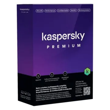 Antivirus KASPERSKY Premium 5 Postes Protection Complete / 1an