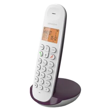 Téléphone Sans Fil DECT LOGICOM Iloa 150 Solo - Aubergine