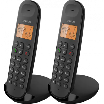 Téléphone Sans Fil DECT LOGICOM ILOA 250 Duo - Noir