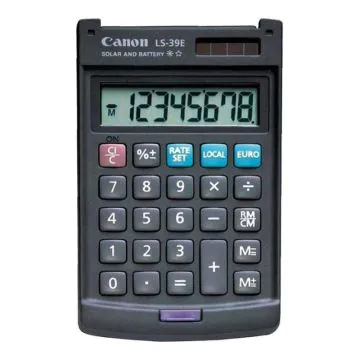 Calculatrice De Poche CANON 8 chiffres LS-39E