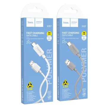 Câble Chargeur HOCO X107 USB to Type-C 3A Blanc 
