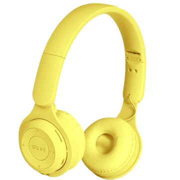 Casque Bluetooth Y08 Pliable Jaune
