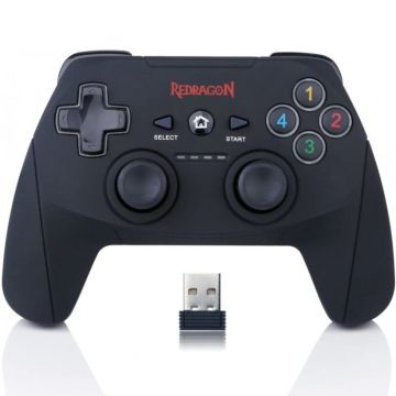 Manette de Jeu Sans Fil REDRAGON HARROW G808 - Noir