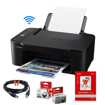Imprimante Multifonction Jet D'encre CANON PIXMA TS3640 Couleur WiFi + Cable Imprimante  + Rame Papier Photo Canon Gratuits 