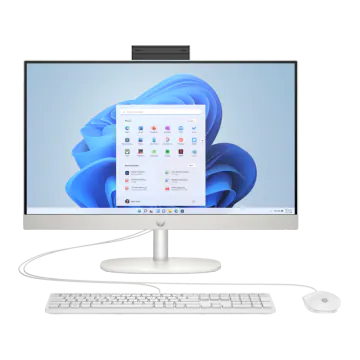  PC de Bureau All-in-One HP 24-cr0020nk i5-1335U 16 Go 512 Go SSD -  Blanc