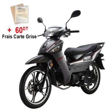 Cyclomoteur ZIMOTA  KEE 109CC ( Rouge/Bleu/gris/blanc )