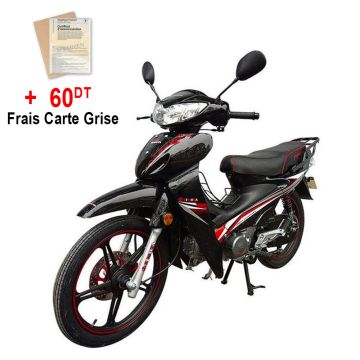  Cyclomoteur ZIMOTA Partner 109cc (Noir/Rouge/Bleu/gris)