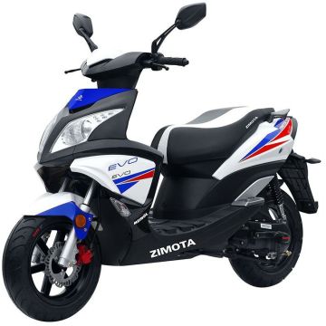 Cyclomoteur ZIMOTA EVO 49CC (Noir/Rouge/Blanc/Bleu)