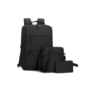 Sac à Dos 3 En 1 Pour PC Portable 15.6'' Avec Port USB - Noir