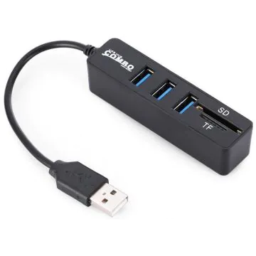  HUB USB 2.0 avec lecteur de cartes SD/TF 