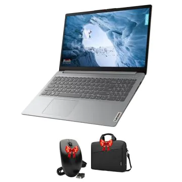PC Portable LENOVO IdeaPad 1 15IJL7 Intel Celeron N4500 8Go 256Go SSD - Gris  + Souris et Sacoche Gratuites
